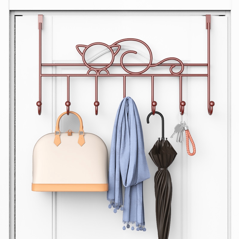 Home Bathroom Key - Wieszak na drzwi z 7 haczykami,