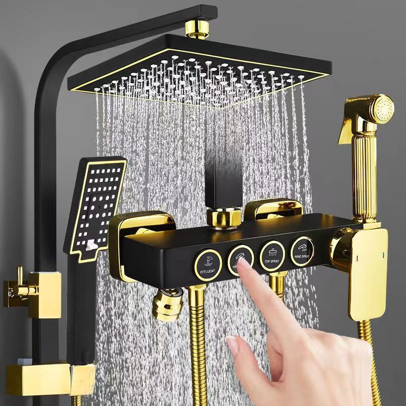 Home Bathroom Faucets - Kompletny zestaw prysznicowy ze stali nierdzewnej