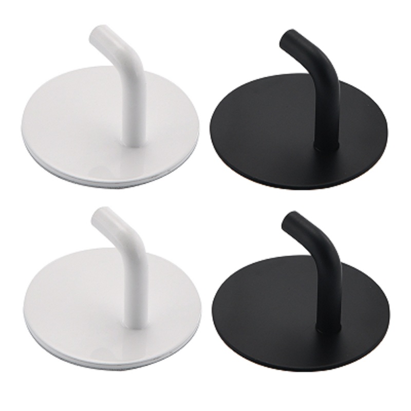 Home Bathroom Key - 2 szt. czarno-biały haczyk ścienny ze