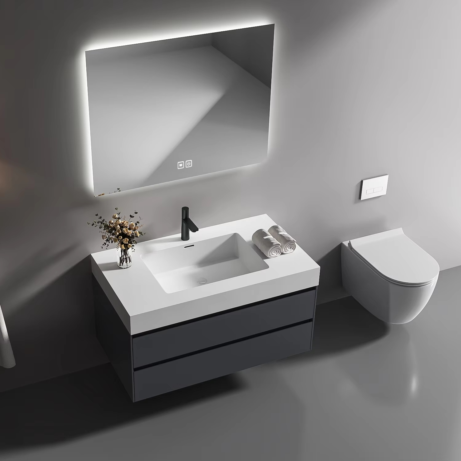 Home Bathroom Trends - Nowoczesna luksusowa szafka łazienkowa wisząca na