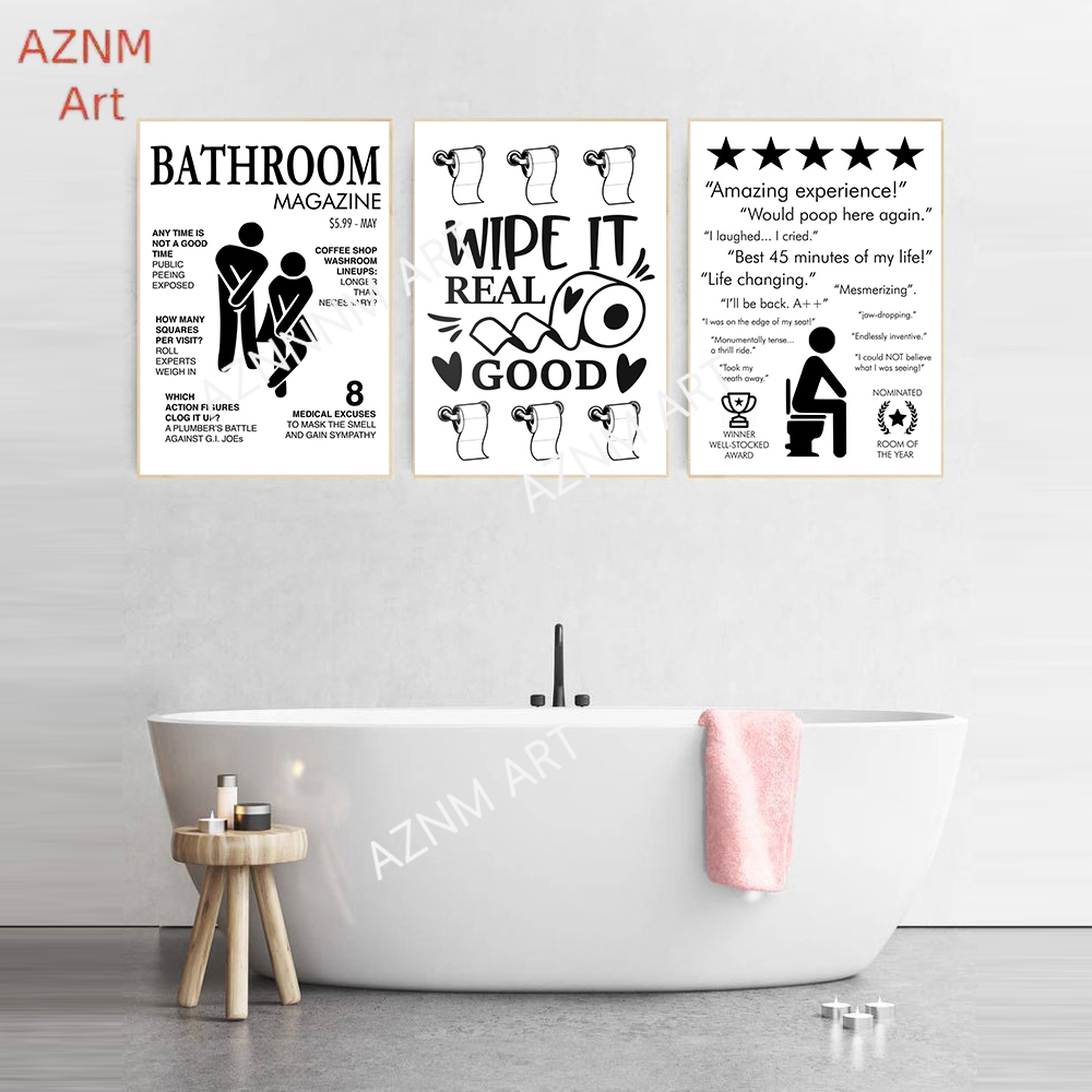Obraz na płótnie do dekoracji  – Home Bathroom Rules recenzja i cena