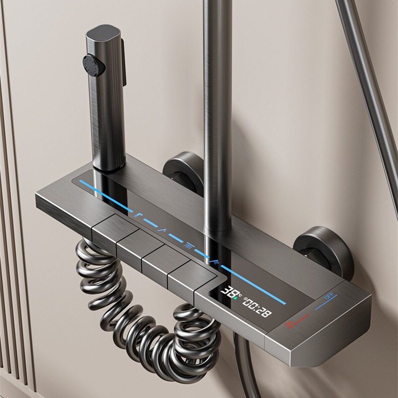 Zestaw prysznicowy z cyfrowym  – Home Bathroom Faucets recenzja i cena