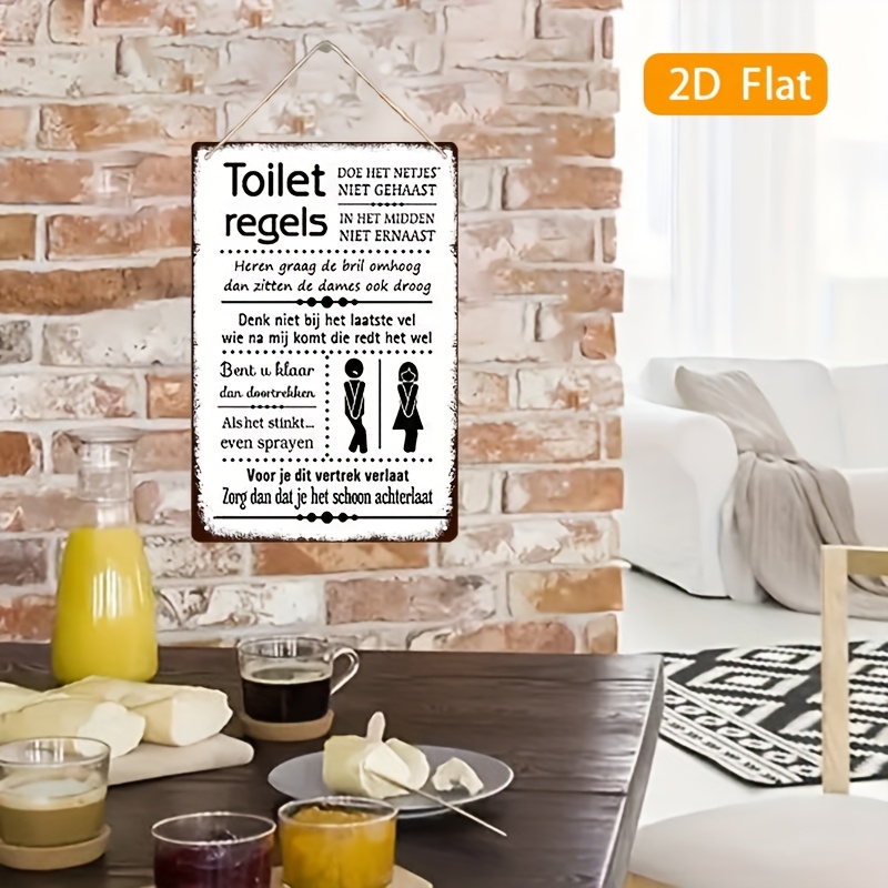 Zabawne holenderskie zasady dl – Home Bathroom Rules recenzja i cena