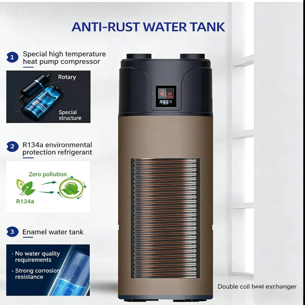 Pompa ciepła do podgrzewania w – Home Bathroom Water Heater recenzja i cena