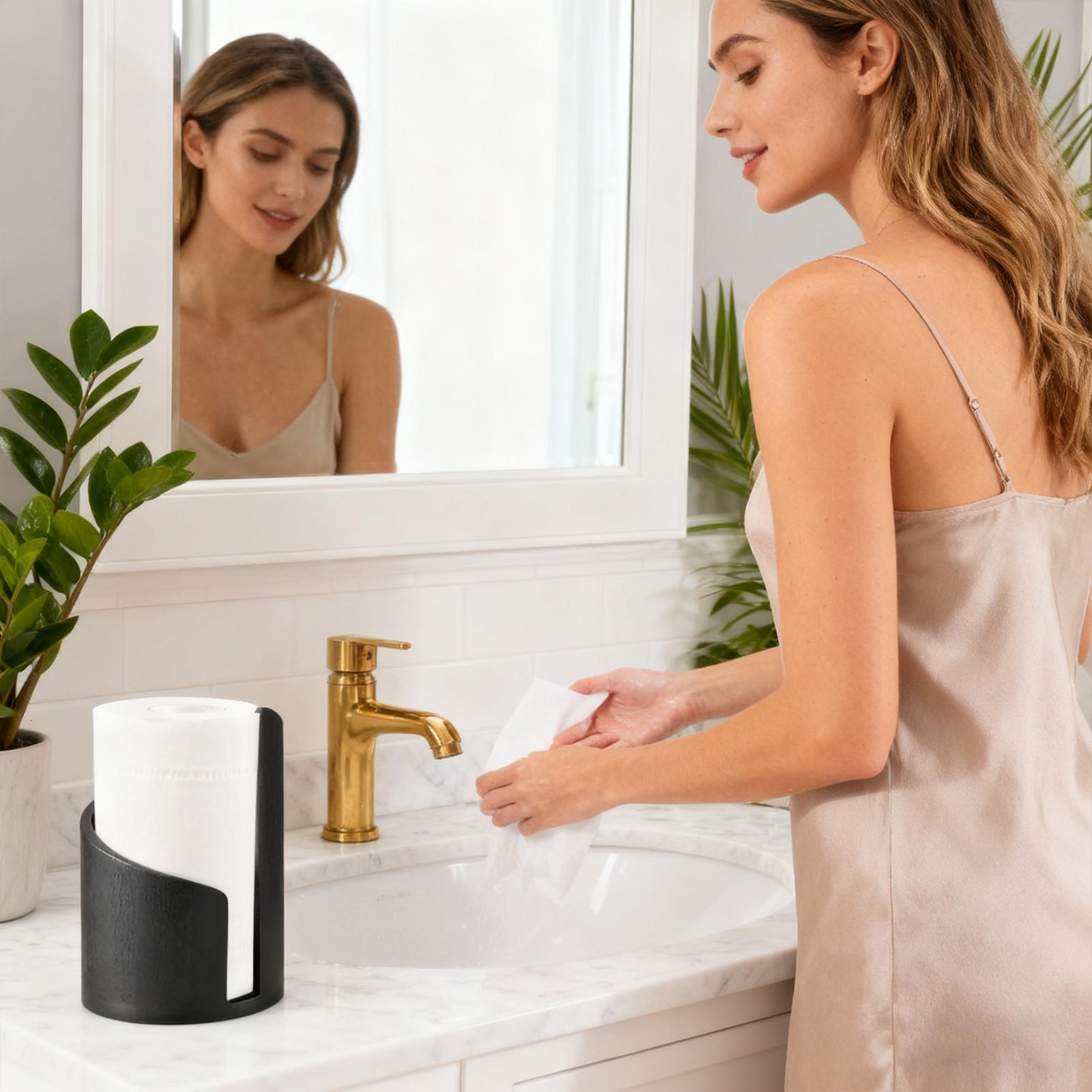 Drewniany uchwyt na ręczniki p – Home Bathroom Towel Dispenser recenzja i cena