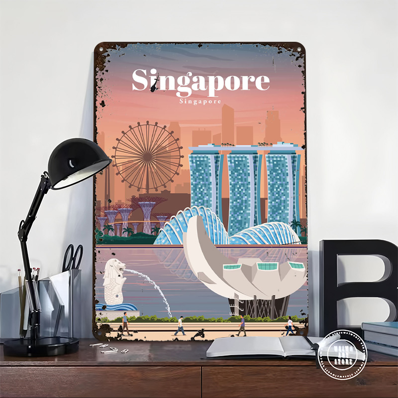 Plakaty z motywem podróży do S – Home And Bathroom Singapore recenzja i cena