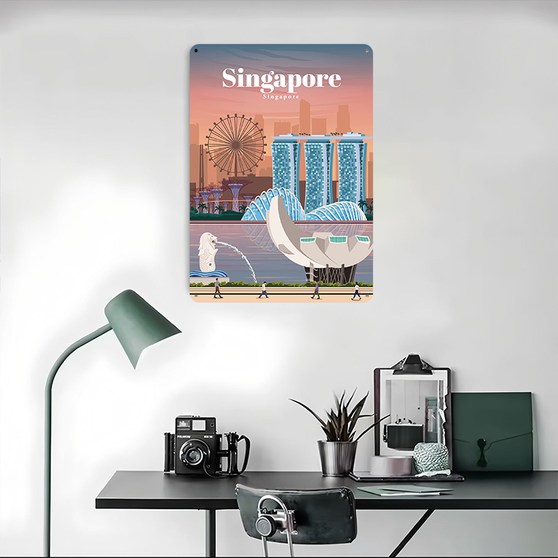 Plakaty z motywem podróży do S – Home And Bathroom Singapore recenzja i cena