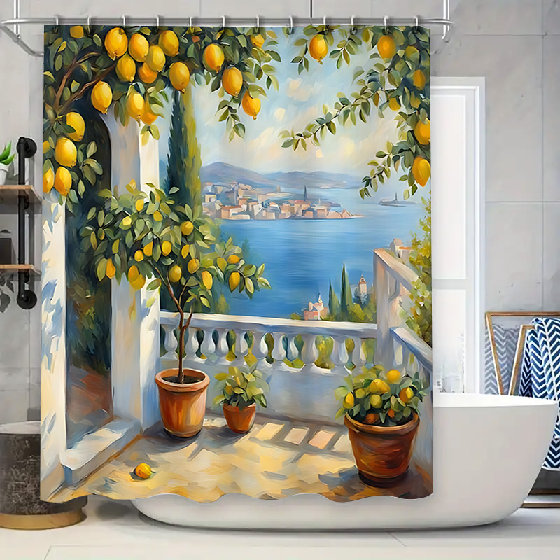 Zasłona prysznicowa z motywem  – Home Decor Bathroom Ideas recenzja i cena