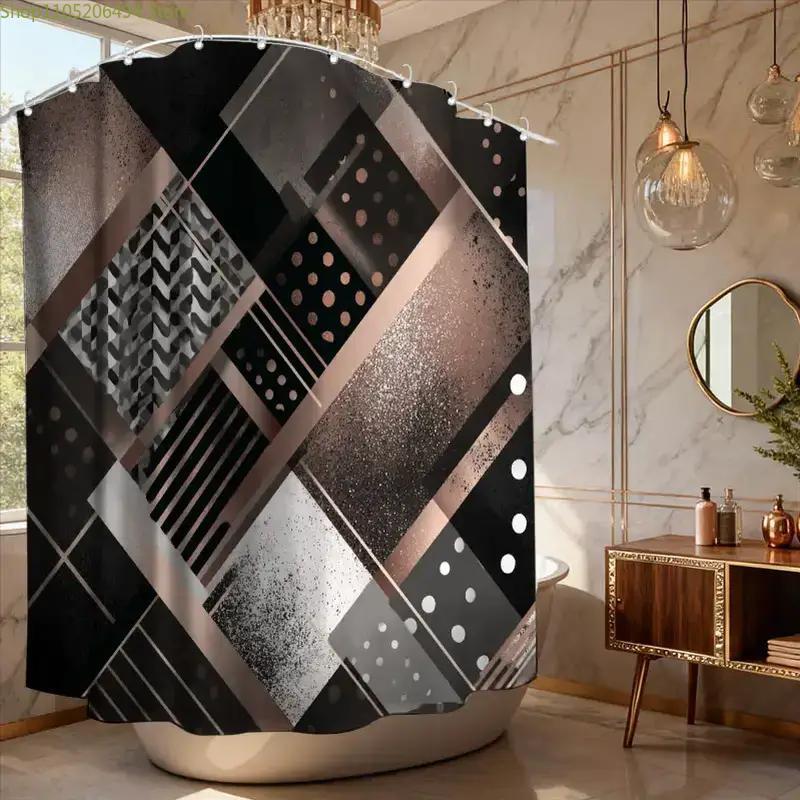 Nowoczesna geometryczna abstra – Home Decor Bathroom Ideas recenzja i cena