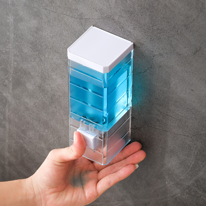 Nowy Przezroczysty Dozownik do – Home Bathroom Wall Soap Dispenser recenzja i cena