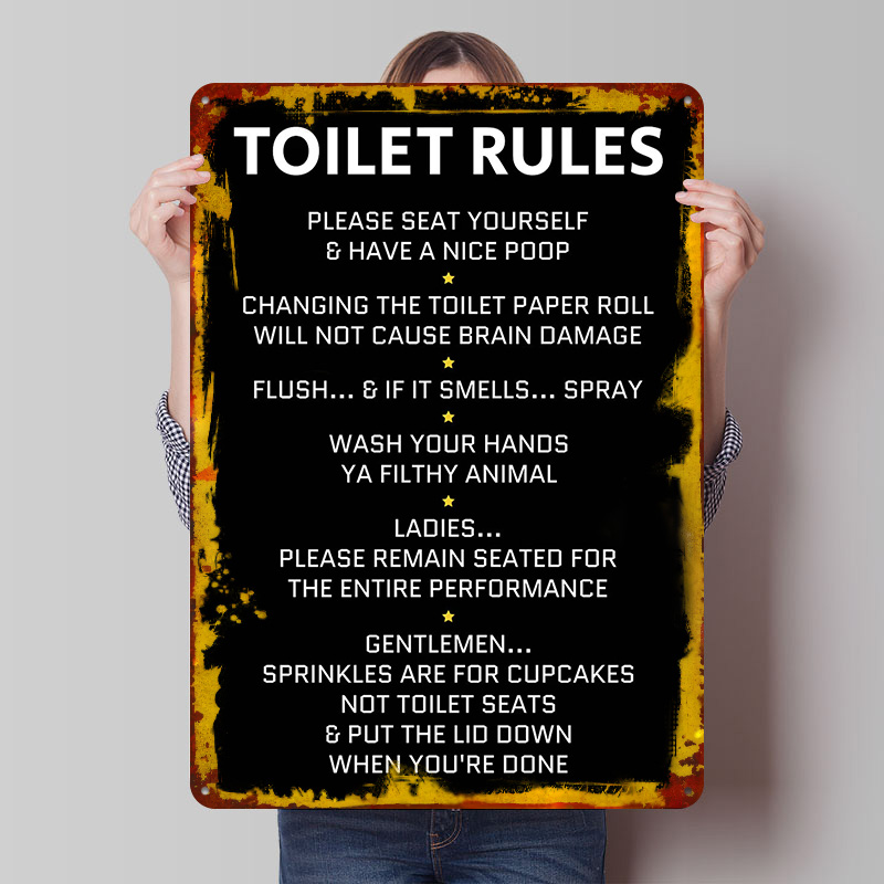 Zasady Używania Toalety Plakat – Home Bathroom Rules recenzja i cena