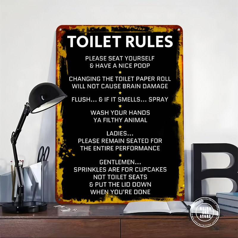 Zasady Używania Toalety Plakat – Home Bathroom Rules recenzja i cena