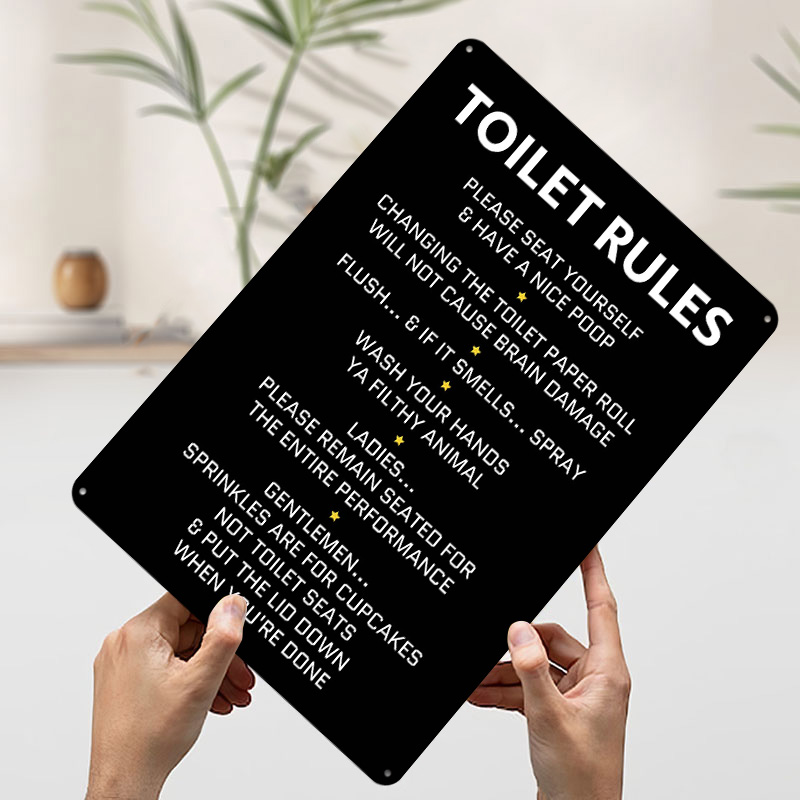 Zasady Używania Toalety Plakat – Home Bathroom Rules recenzja i cena