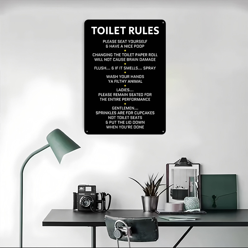 Zasady Używania Toalety Plakat – Home Bathroom Rules recenzja i cena