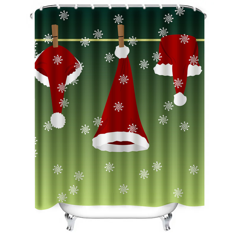 Zasłona prysznicowa świąteczna – Home Decor Bathroom Ideas recenzja i cena